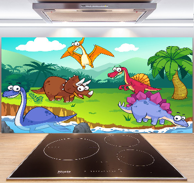 Cooker splashback Dinosaurs