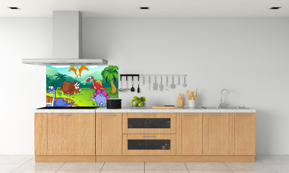 Cooker splashback Dinosaurs