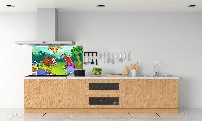 Cooker splashback Dinosaurs