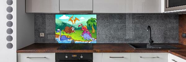 Cooker splashback Dinosaurs