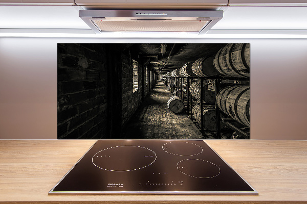 Cooker splashback Bourbon barrels