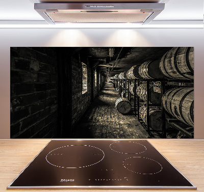 Cooker splashback Bourbon barrels