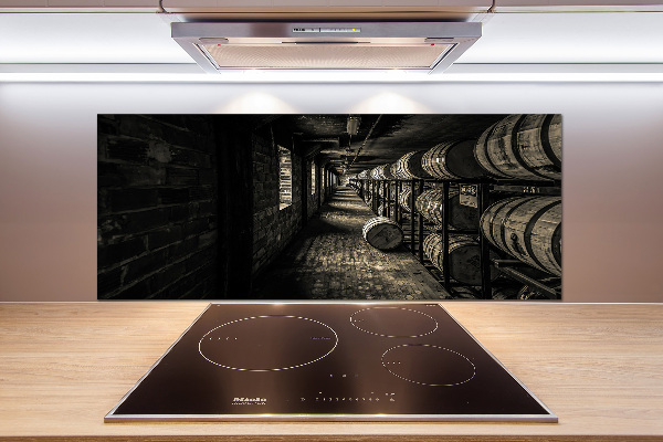 Cooker splashback Bourbon barrels