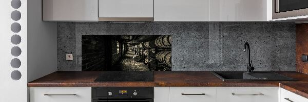 Cooker splashback Bourbon barrels