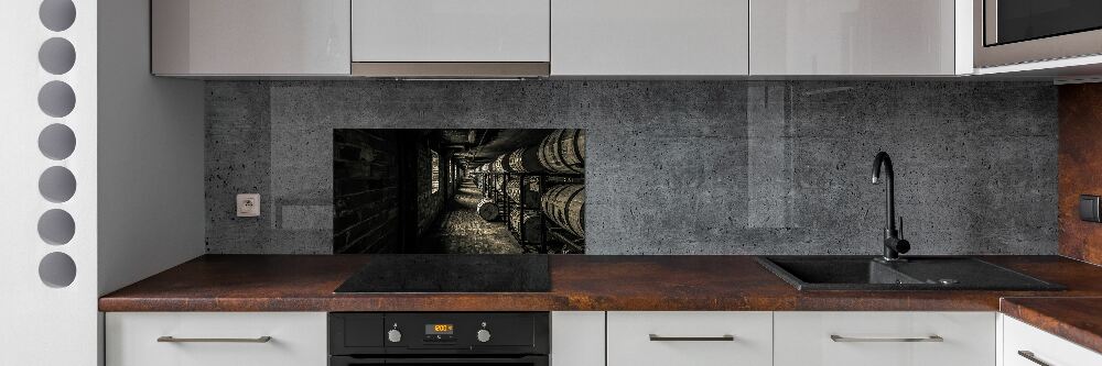 Cooker splashback Bourbon barrels