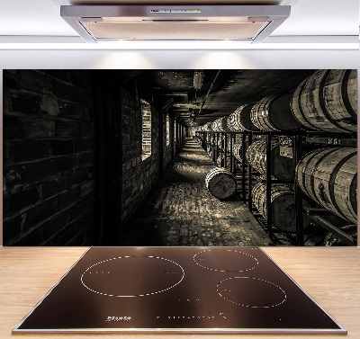 Cooker splashback Bourbon barrels