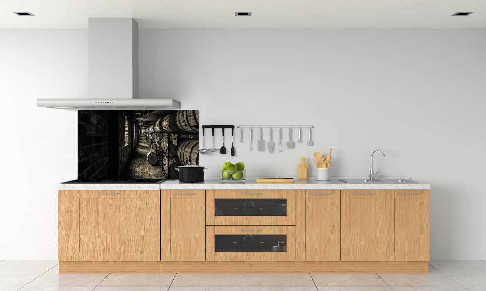 Cooker splashback Bourbon barrels