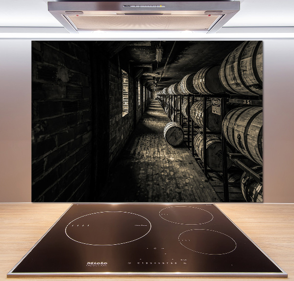 Cooker splashback Bourbon barrels