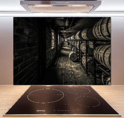 Cooker splashback Bourbon barrels