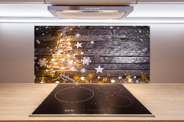 Kitchen splashback Illuminated Christmas tree