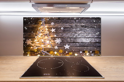 Kitchen splashback Illuminated Christmas tree