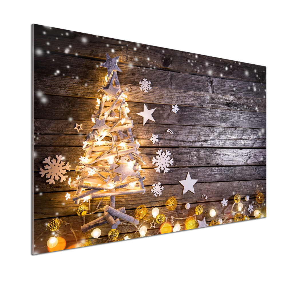 Kitchen splashback Illuminated Christmas tree