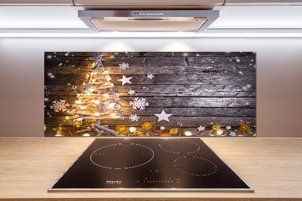 Kitchen splashback Illuminated Christmas tree