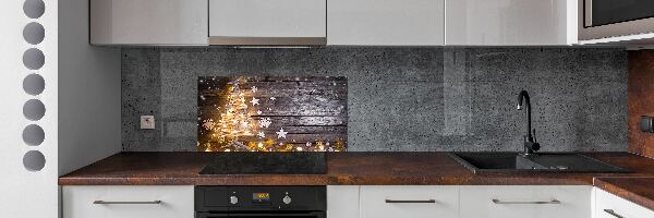 Kitchen splashback Illuminated Christmas tree