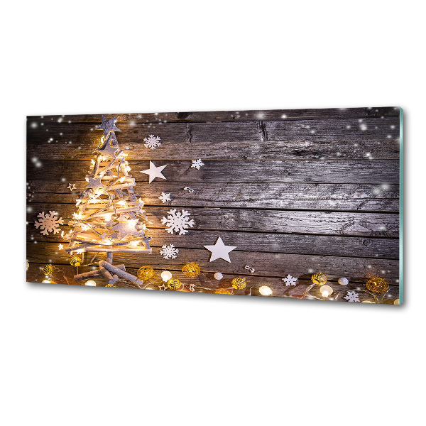 Kitchen splashback Illuminated Christmas tree