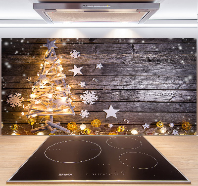 Kitchen splashback Illuminated Christmas tree