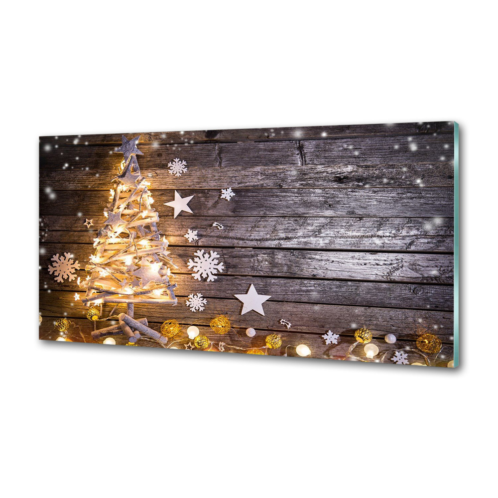 Kitchen splashback Illuminated Christmas tree