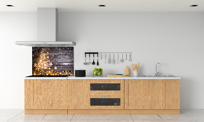 Kitchen splashback Illuminated Christmas tree