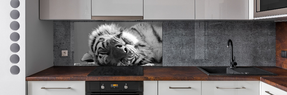 Cooker splashback Sleepy Tiger