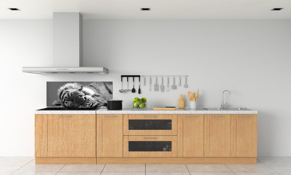 Cooker splashback Sleepy Tiger