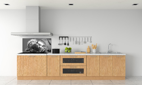 Cooker splashback Sleepy Tiger