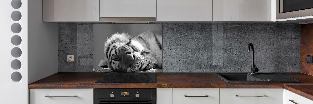 Cooker splashback Sleepy Tiger