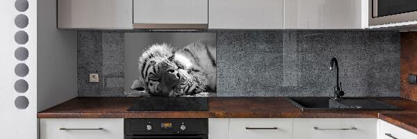 Cooker splashback Sleepy Tiger