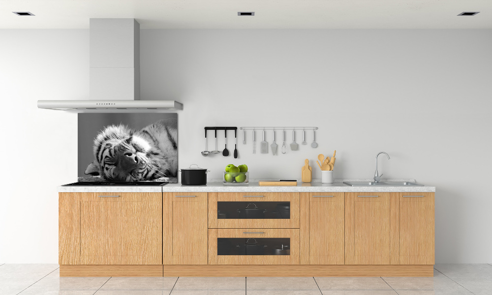 Cooker splashback Sleepy Tiger