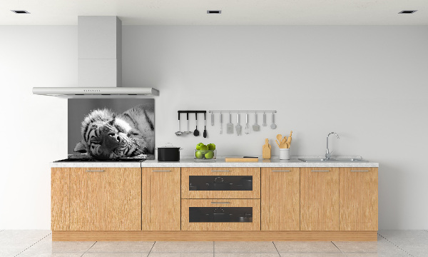 Cooker splashback Sleepy Tiger