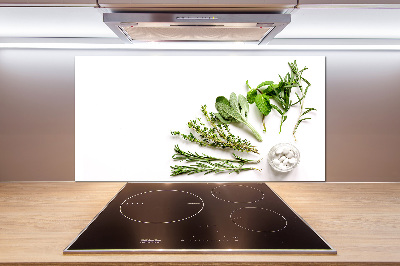 Cooker splashback Herbs