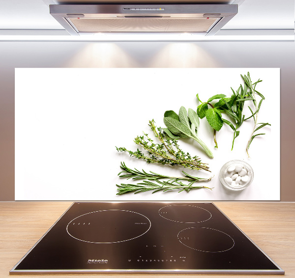 Cooker splashback Herbs