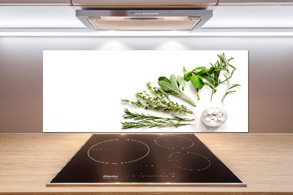 Cooker splashback Herbs