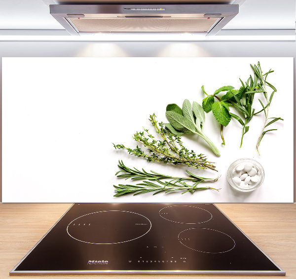 Cooker splashback Herbs