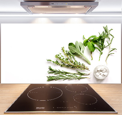 Cooker splashback Herbs