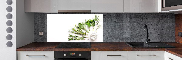 Cooker splashback Herbs