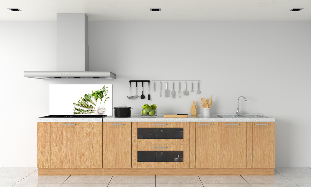 Cooker splashback Herbs