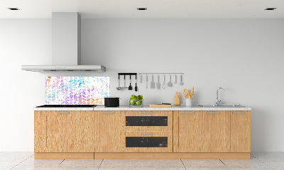 Cooker splashback Colorful leaves