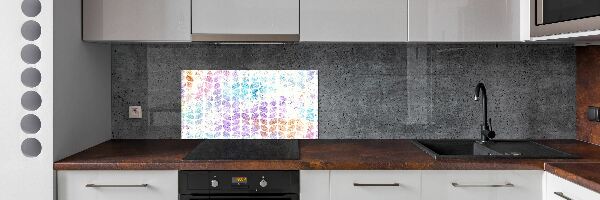 Cooker splashback Colorful leaves