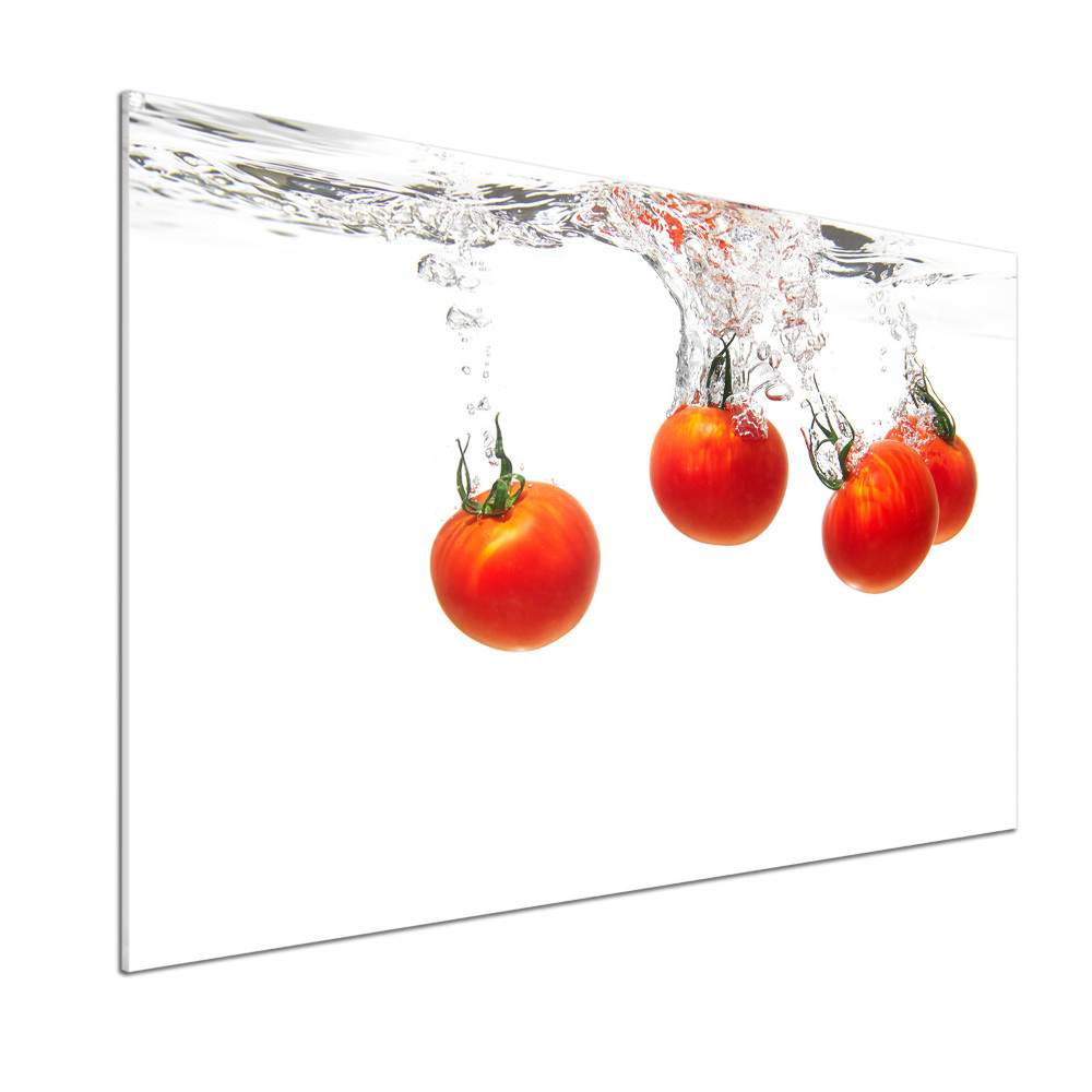 Cooker splashback Tomatoes under water