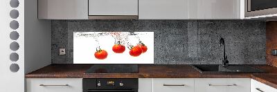 Cooker splashback Tomatoes under water