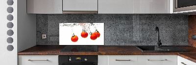 Cooker splashback Tomatoes under water