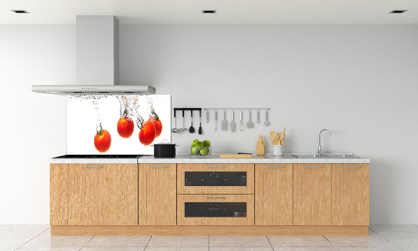 Cooker splashback Tomatoes under water