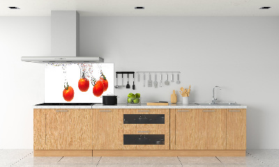 Cooker splashback Tomatoes under water