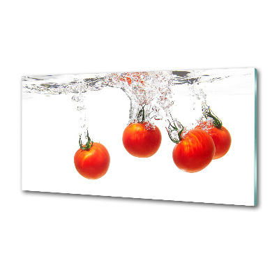 Cooker splashback Tomatoes under water