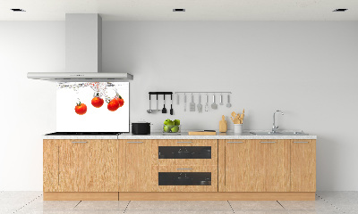 Cooker splashback Tomatoes under water