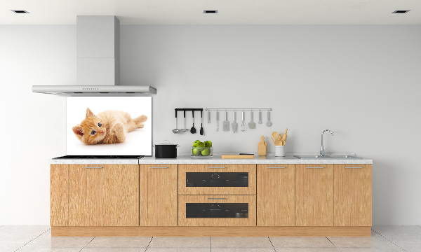 Cooker splashback Red Cat