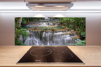 Cooker splashback Waterfall in the forest