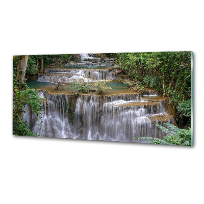 Cooker splashback Waterfall in the forest