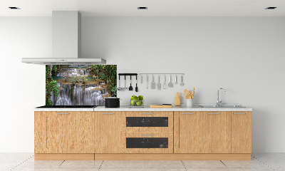 Cooker splashback Waterfall in the forest