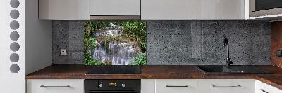 Cooker splashback Waterfall in the forest